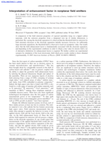 Interpretation of Enhancement Factor in Nonplanar Field Emitters