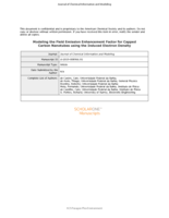 Modeling the Field Emission Enhancement Factor for Capped Carbon Nanotubes using the Induced Electron Density