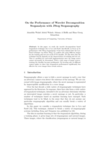 On the Performance of Wavelet Decomposition Steganalysis with JSteg Steganography