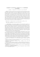 Stability analysis of pi-kinks in a 0-pi Josephson junction