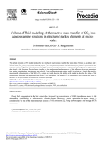 Volume of Fluid Modeling of the Reactive Mass Transfer of CO2 Into Aqueous Amine Solutions in Structured Packed Elements at Micro-scale.