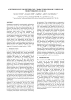 A Methodology for Disturbance Characterisation of Families of Microvibration Sources