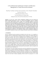 A two-dimensional architecture for end-to-end resource management in virtual network environments