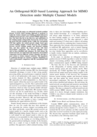 An Orthogonal-SGD Based Learning Approach for MIMO Detection Under Multiple Channel Models