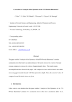 Correction to “Analysis of the Dynamics of the FT4 Powder Rheometer” [Powder Technol. 285 (2015) 123–127]