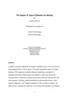 The Impact of Type 2 Diabetes on Identity