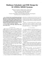 Multiuser Scheduler and FDE Design for SC-FDMA MIMO Systems