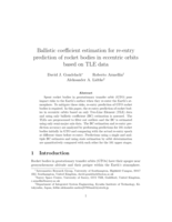 Ballistic coefficient estimation for re-entry prediction of rocket bodies in eccentric orbits based on TLE data