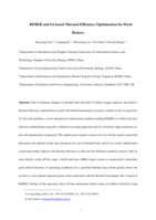 RIMER and SA based Thermal Efficiency Optimization for Fired Heaters