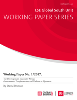 The Development-Insecurity Nexus: Geo-economic Transformations and Violence in Myanmar
