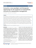 Curcumin: a new paradigm and therapeutic opportunity for the treatment of osteoarthritis: curcumin for osteoarthritis management.
