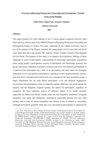 (Bologna Conference) Processes Influencing Democratic Ownership and Participation: Turkish focus groups' findings