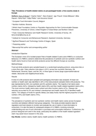 Prevalence of health-related claims on pre-packaged foods: a five-country study in Europe