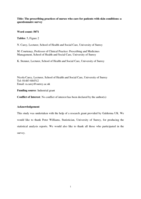 The prescribing practices of nurses who care for patients with skin conditions: a questionnaire survey.