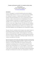 Translator and interpreter profiles: New boundaries and fuzzy edges