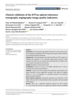 Clinical validation of the RTVue optical coherence tomography angiography image quality indicators