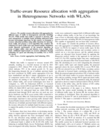 Traffic-aware Resource allocation with aggregation in Heterogeneous Networks with WLANs