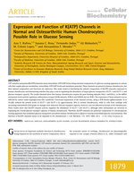Expression and function of K(ATP) channels in normal and osteoarthritic human chondrocytes: possible role in glucose sensing.