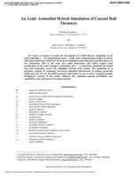 An Axial-Azimuthal Hybrid Simulation of Coaxial Hall Thrusters