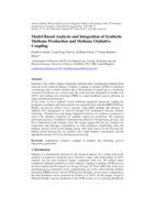 Model-Based Analysis and Integration of Synthetic Methane Production and Methane Oxidative Coupling