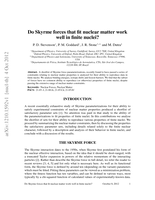 Do Skyrme forces that fit nuclear matter work well in finite nuclei?