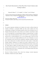 Heat Transfer Measurement in a Three-Phase Direct-Contact Condenser under Flooding Conditions