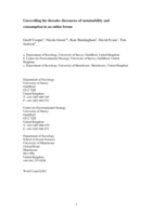 Unravelling the threads: discourses of sustainability and consumption in an online forum