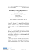 A C-infinity Diffeomorphism with Infinitely Many Intermingled Basins