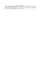 The Effect of Ambient Scent on Consumers’ Perception, Emotions and Behaviour – a Critical Review