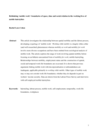 Rethinking ‘mobile work’: boundaries of time, space and social relation in the working lives of mobile hairstylists