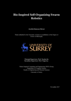 Bio-inspired self-organizing swarm robotics.