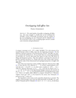 Overlapping self-affine sets