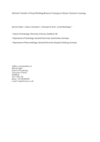 Selective transfer of visual working memory training on Chinese character learning