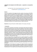 Bimetallic Cu-Ni catalysts for the WGS reaction- Cooperative or uncooperative effect?