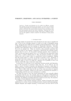 Porosity, dimension, and local entropies: a survey