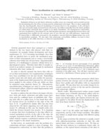 Force localization in contracting cell layers