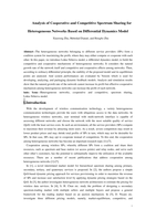 Analysis of cooperative and competitive spectrum sharing for heterogeneous networks based on differential dynamics model
