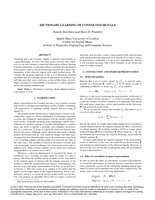 Dictionary learning of convolved signals