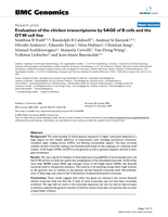 Evaluation of the chicken transcriptome by SAGE of B cells and the DT40 cell line