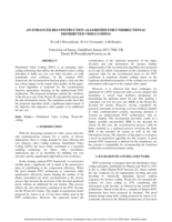 An enhanced reconstruction algorithm for unidirectional distributed video coding