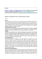 Religious accommodation in France: decoding managers' behaviour