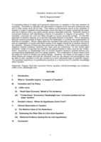 Causation, Science & Taxation