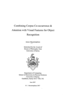 Combining Corpus Co-Occurrence and Attention With Visual Features for Object Recognition.