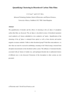Quantifying clustering in disordered carbon thin films