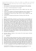 Field comparison of cyclonic separator and mass inertial impactor for PM10 monitoring