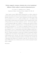 Nuclear magnetic resonance relaxation due to the translational diffusion of fluid confined to quasi-two-dimensional pores
