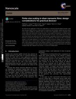 Finite-size scaling in silver nanowire films: design considerations for practical devices