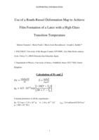 Use of a Routh-Russel Deformation Map To Achieve Film Formation of a Latex with a High Glass Transition Temperature
