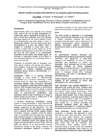 Electro-tactile sensation thresholds for an amputee gait-retraining system