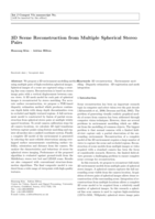 3D Scene Reconstruction from Multiple Spherical Stereo Pairs